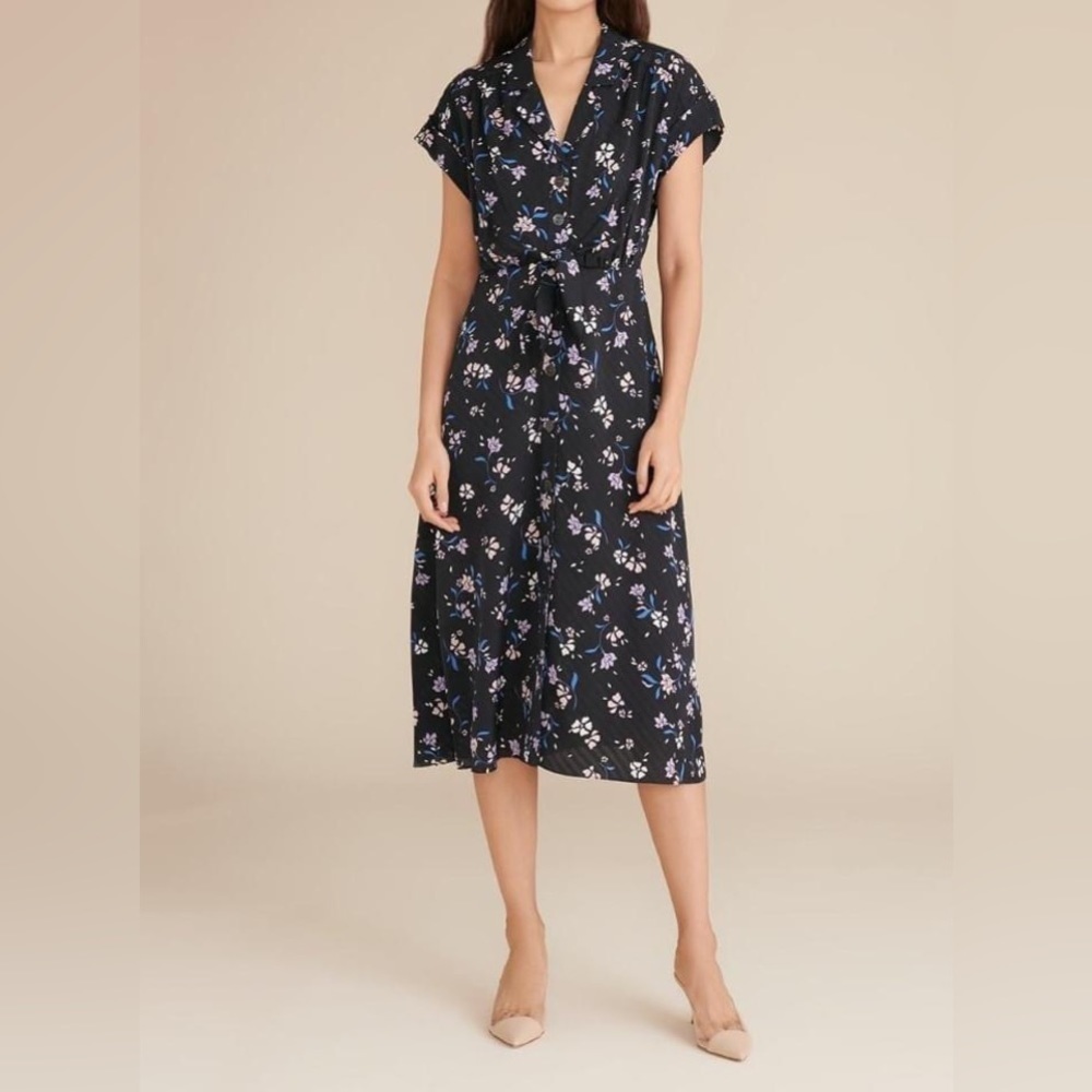 VERONICA BEARD Amani silk blend dress